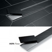 Дренажный канал MEPA/Fliese 150328, 1000 мм, в комплекте накладка под плитку, ножки, сифон 0,81л/с