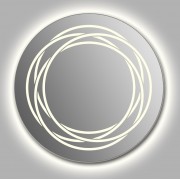 Зеркало Wenz Design D-rings-contour круглое / с контурной подсветкой