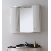 Зеркало с подсветкой Аллигатор ROYAL Комфорт 100G(M), с двумя шкафчиками, с гранитом/без гранита, 100*29*75 см
