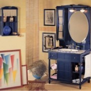 Комплект мебели Eurodesign Green&Roses Композиция №4, цвет Blu Notte/фурнитура хром