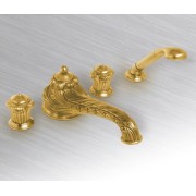 Смеситель для ваннны с душем, Cristal-et-Bronze Versailles Boutons, арт. 25524-60, на 4 отверстия