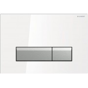 Клавиша Geberit Sigma 40 115.600.SI.1 со встроенной системой удаления запаха, белое стекло
