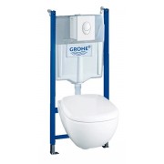 КОМПЛЕКТ GROHE SOLIDO 37452 000 ПОДВЕСНОЙ УНИТАЗ C ИНСТАЛЛЯЦИЕЙ, 37452000, 28688.00 р., 37452000, Grohe, Унитаз+инсталляция