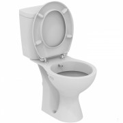 Унитаз Vidima СЕВА ФРЕШ (Seva Fresh) E404961 напольный, с гигиеническим душем, с сиденьем стандарт, цвет - белый
