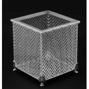 Хрустальная квадратная корзина для мусора Cristal-et-Bronze Boutique 30202