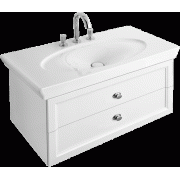 Тумба с раковиной Villeroy&Boch La Belle A58410DJ+6124A1R1, бриллиантовый белый