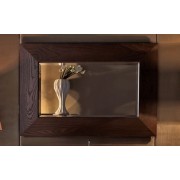 KERASAN Bentley Зеркало в деревянной раме 120х80см, цвет темный ясень, 918147 Frassino scuro