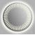 Зеркало Gemelli Design D-wave-contour круглое / с контурной подсветкой
